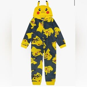 Pikachu boy's One Piece Pajama - Yellow and Gray
